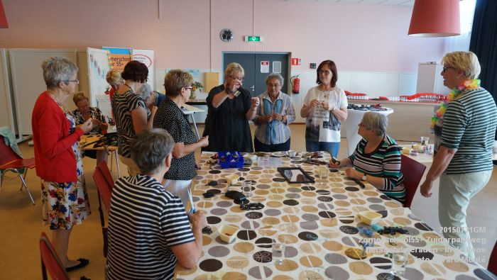 fDSC00909- Zomerschool55+ Zuiderparkweg fietsbandsieraden - In de Roos - 31juli2015 - foto GerardMontE web