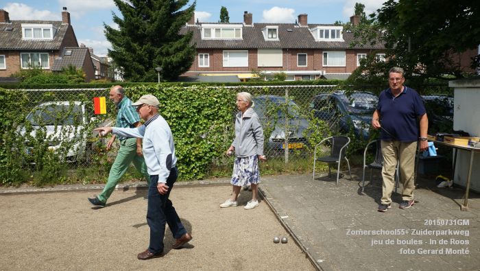 hDSC00990- Zomerschool55+ jeu de boules - Zuiderparkweg - In de Roos - 31juli2015 - foto GerardMontE web