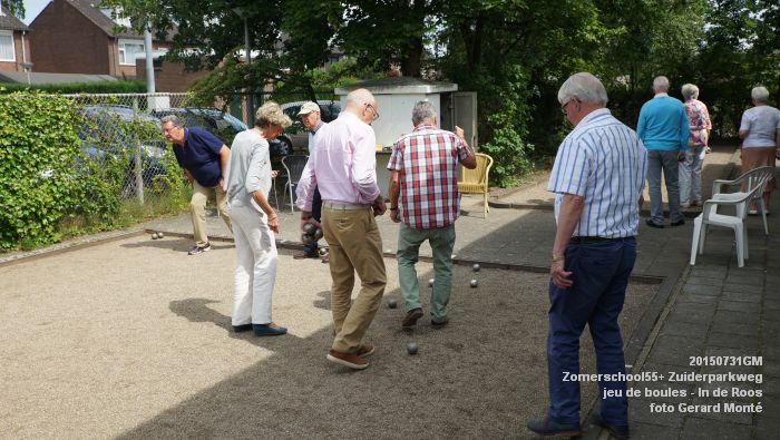 hDSC00999- Zomerschool55+ jeu de boules - Zuiderparkweg - In de Roos - 31juli2015 - foto GerardMontE web