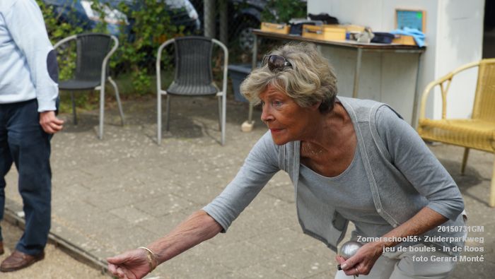 hDSC01001- Zomerschool55+ jeu de boules - Zuiderparkweg - In de Roos - 31juli2015 - foto GerardMontE web