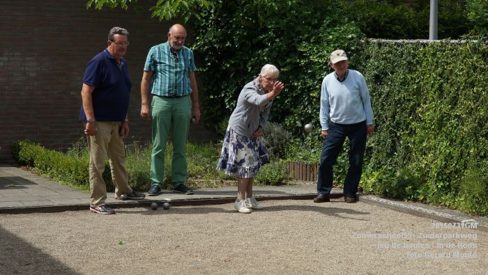 hDSC01008- Zomerschool55+ jeu de boules - Zuiderparkweg - In de Roos - 31juli2015 - foto GerardMontE web