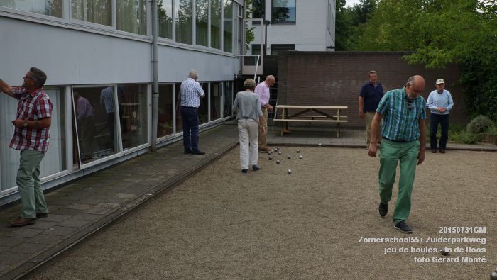 hDSC01010- Zomerschool55+ jeu de boules - Zuiderparkweg - In de Roos - 31juli2015 - foto GerardMontE web
