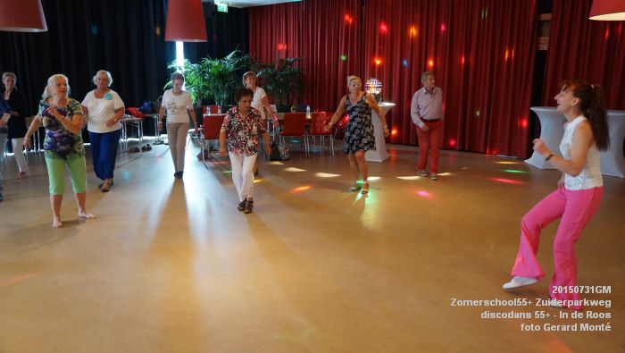 iDSC01046- Zomerschool55+ discodans 55+ - Zuiderparkweg - In de Roos - 31juli2015 - foto GerardMontE web