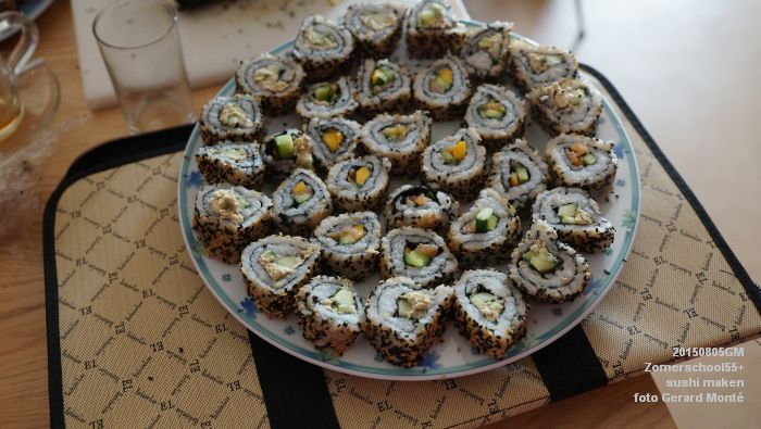 oDSC01623- Zomerschool55+ In de roos - sushi maken - 5aug2015 - foto GerardMontE web