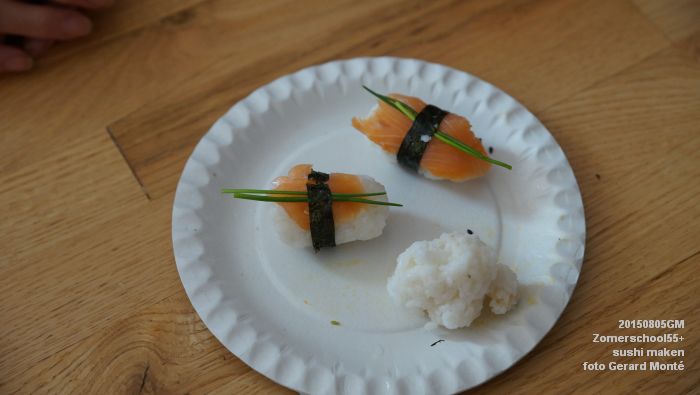 oDSC01631- Zomerschool55+ In de roos - sushi maken - 5aug2015 - foto GerardMontE web