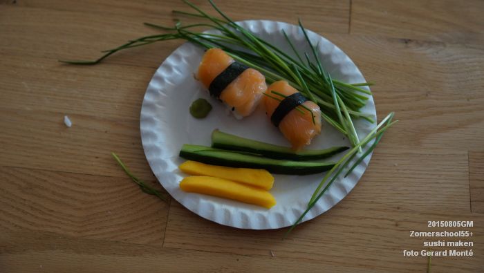oDSC01661- Zomerschool55+ In de roos - sushi maken - 5aug2015 - foto GerardMontE web