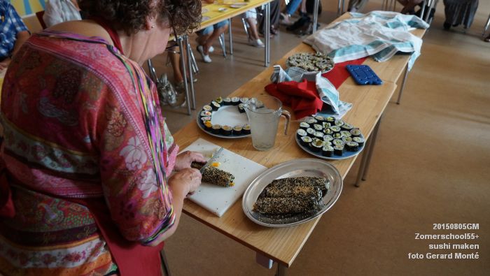 oDSC01662- Zomerschool55+ In de roos - sushi maken - 5aug2015 - foto GerardMontE web