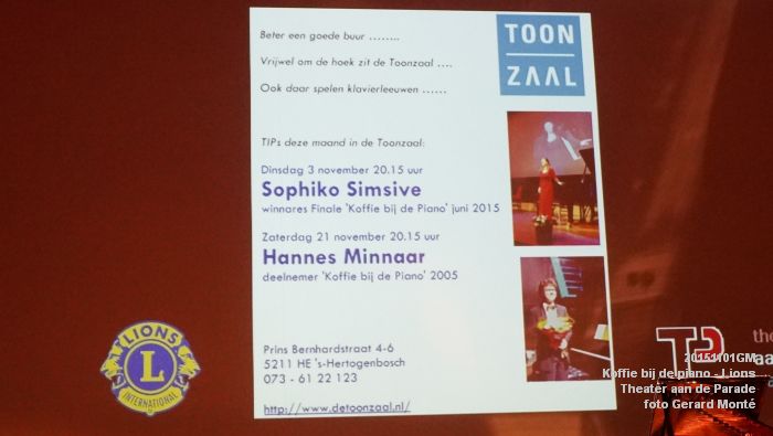 DSC09243- Koffie bij de piano - Lions club - Theater aan de Parade - 1nov2015 - foto GerardMontE web