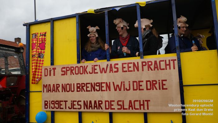 DSC03279- Waoterhazendurp carnavalsoptocht met prinses Kaat dun Urste - Kruisstraat - 6feb2016 - foto GerardMontE web