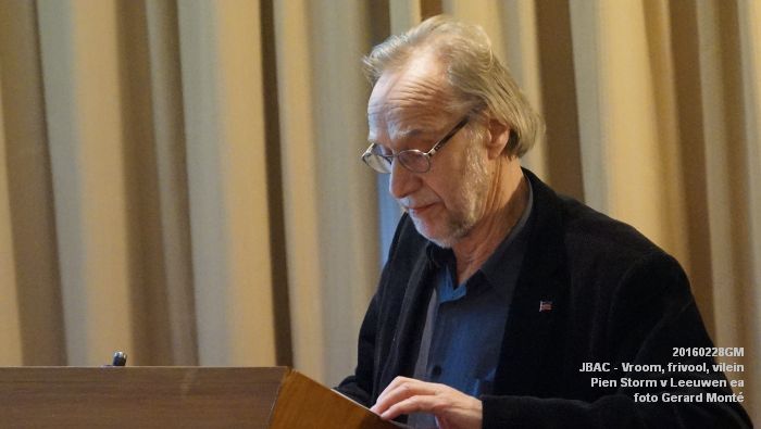 DSC08051- boekpresentatie Vroom frivool vilein door Pien Storm van Leeuwen ea JBAC.- 28feb2016 - foto GerardMontE web