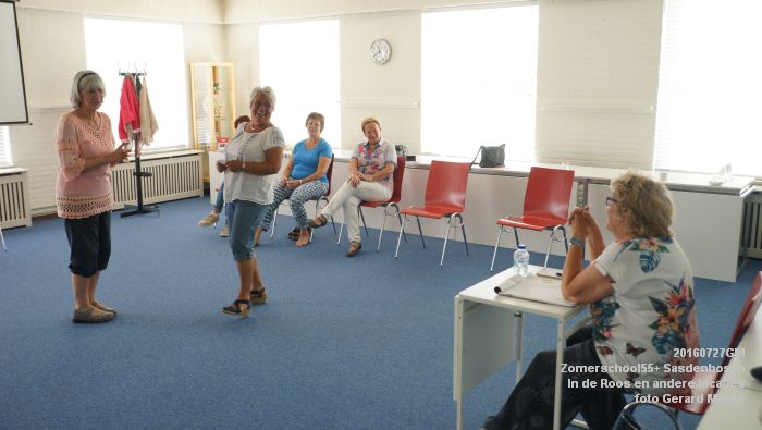 DSC08043- Zomerschool55+ Sasdenbosch - In de Roos Zuiderparkweg - 27juli2016 -  foto GerardMontE web