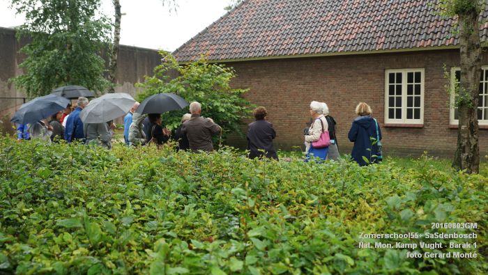 DSC08873- Zomerschool55+ SaSdenbosch - In de Roos NM Kamp Vught Barak 1 - 3aug2016 -  foto GerardMontE web