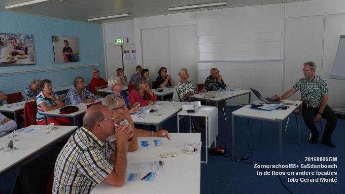 DSC09385- Zomerschool55+ SaSdenbosch - In de Roos Zuiderparkweg - 5aug2016 -  foto GerardMontE web