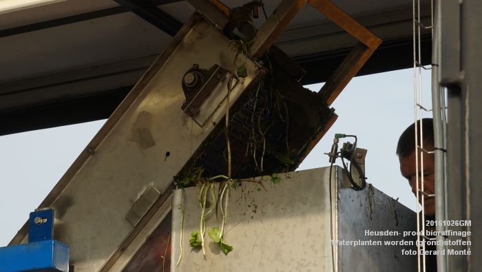 DSC01528- Heusden - praktijkproef bioraffinage - Waterplanten worden duurzame -grond-stoffen.- 26oktober2016 - foto GerardMontE web