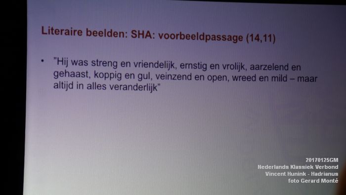 DSC08760- Het Nederlands Klassiek Verbond - Vincent Hunink over Hadrianus - 25januari2017 -  foto GerardMontE web