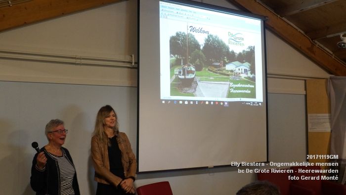 gDSC07921- Elly Biesters =Ongemakkelijke mensen=  in bezoekerscentrum De Grote Rivieren - Heerewaarden - 19nov2017 - foto GerardMontE web