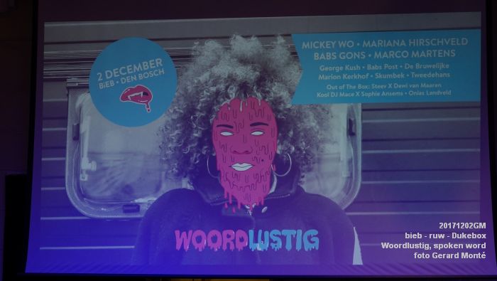 gDSC09742- bieb - ruw - Woordlustig, spoken word - 2dec2017 - foto GerardMontE web