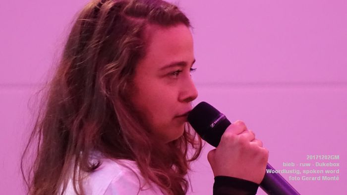 gDSC09778-DSC03862- bieb - ruw - Woordlustig, spoken word - 2dec2017 - foto GerardMontE web