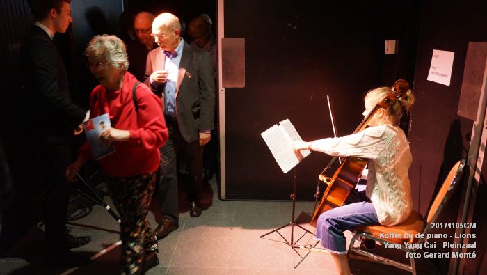 DSC05765- Koffie bij de piano - Yang Yang Cai - Long Long Cheung - Kaat van Steekelenburg - Pleinzaal - 5nov2017 - foto GerardMontE web