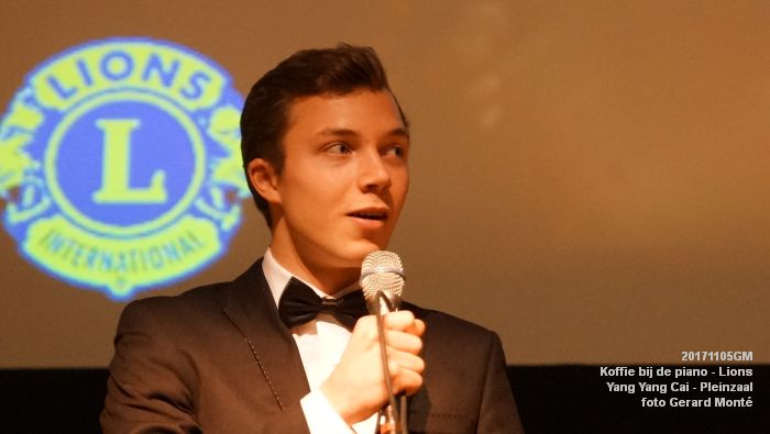 DSC05775- Koffie bij de piano - Yang Yang Cai - Long Long Cheung - Kaat van Steekelenburg - Pleinzaal - 5nov2017 - foto GerardMontE web