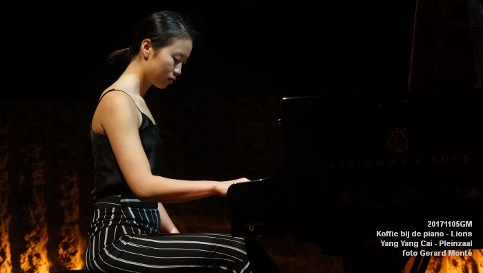 DSC05804- Koffie bij de piano - Yang Yang Cai - Long Long Cheung - Kaat van Steekelenburg - Pleinzaal - 5nov2017 - foto GerardMontE web