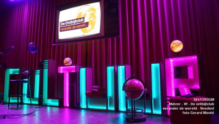 DSC09823- Matzer - De ontbijtclub - verander de wereld - Clubzaal - Voedsel - 3dec2017 - foto GerardMontE web