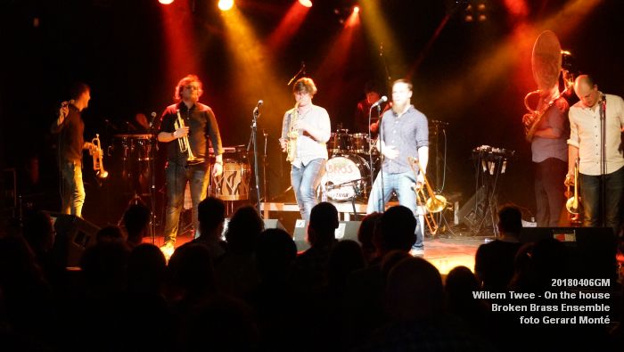 DSC02165- Willem Twee Poppodium vrijdag - On the house - Broken Brass Ensemble - 6apr2018 - foto GerardMontE web