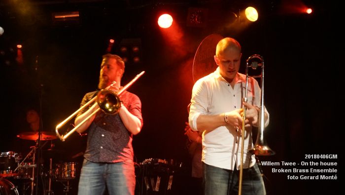 DSC02170- Willem Twee Poppodium vrijdag - On the house - Broken Brass Ensemble - 6apr2018 - foto GerardMontE web