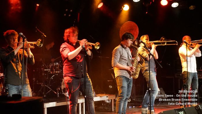 DSC02176- Willem Twee Poppodium vrijdag - On the house - Broken Brass Ensemble - 6apr2018 - foto GerardMontE web