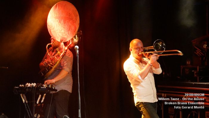 DSC02182- Willem Twee Poppodium vrijdag - On the house - Broken Brass Ensemble - 6apr2018 - foto GerardMontE web