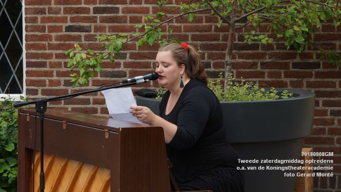 fDSC05007- Tweede zaterdagmiddag van de maand optredens van oa studenten van de Koningstheateracademie - 8sept2018 -  foto GerardMontE web