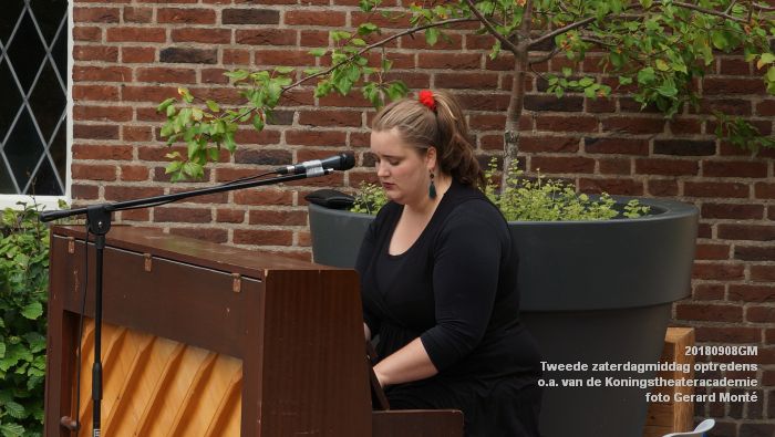 fDSC05010- Tweede zaterdagmiddag van de maand optredens van oa studenten van de Koningstheateracademie - 8sept2018 -  foto GerardMontE web