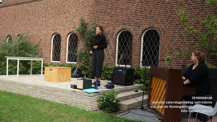 fDSC05034- Tweede zaterdagmiddag van de maand optredens van oa studenten van de Koningstheateracademie - 8sept2018 -  foto GerardMontE web