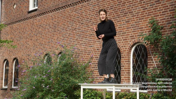 fDSC05037- Tweede zaterdagmiddag van de maand optredens van oa studenten van de Koningstheateracademie - 8sept2018 -  foto GerardMontE web