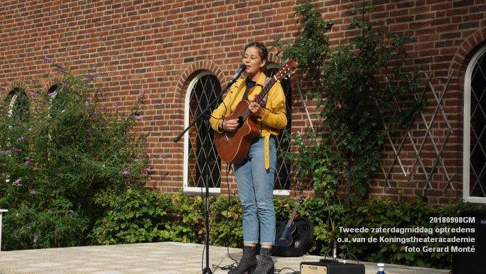fDSC05038- Tweede zaterdagmiddag van de maand optredens van oa studenten van de Koningstheateracademie - 8sept2018 -  foto GerardMontE web