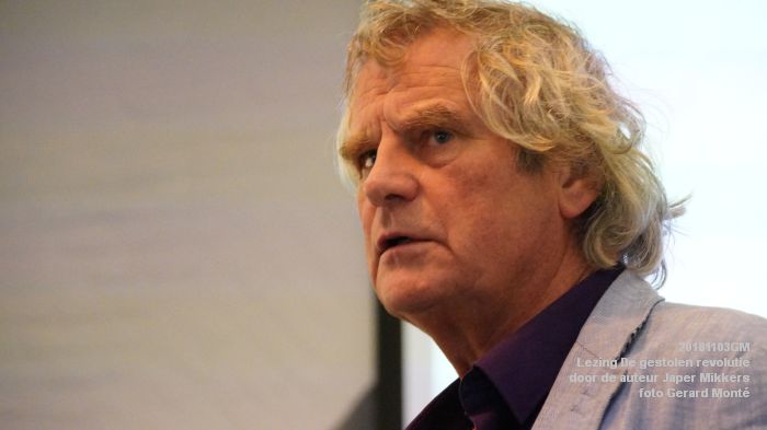 DSC08000- Lezing De gestolen revolutie door de auteur Japer Mikkers - 3nov2018 -  foto GerardMontE web