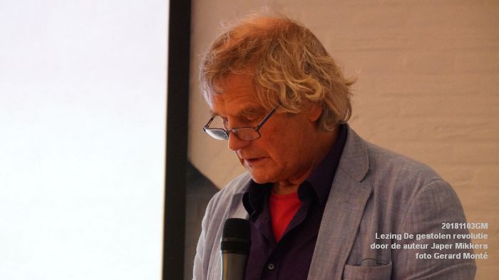 DSC08008- Lezing De gestolen revolutie door de auteur Japer Mikkers - 3nov2018 -  foto GerardMontE web