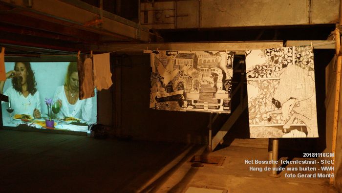 DSC03222- Het Bossche Tekenfestival - Hang de vuile was buiten - Werkwarenhuis - div locaties - 16nov2018 -  foto GerardMontE web