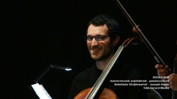 DSC02598- kamermuziek azijnfabriek - Belinfante Strijkkwartet - passieconcert Joseph Haydn - 14april2022 -  foto GerardMontE web