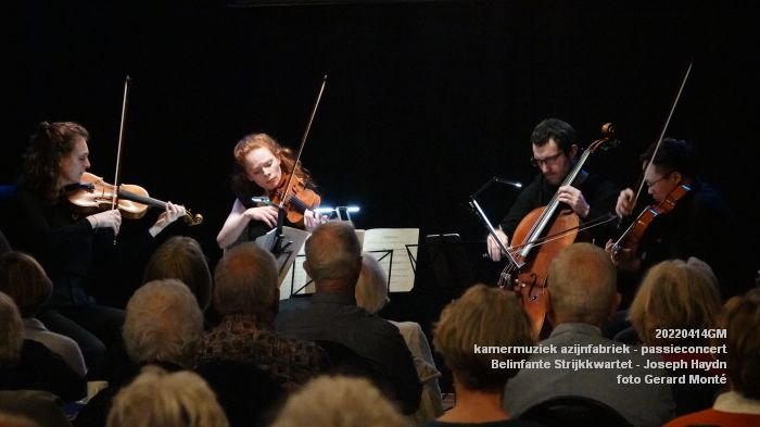 DSC02609- kamermuziek azijnfabriek - Belinfante Strijkkwartet - passieconcert Joseph Haydn - 14april2022 -  foto GerardMontE web
