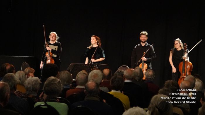 DSC03884- kamermuziek azijnfabriek - Barbican Quartet - Manifest van de liefde - 20apr2023  - foto Gerard MontE web