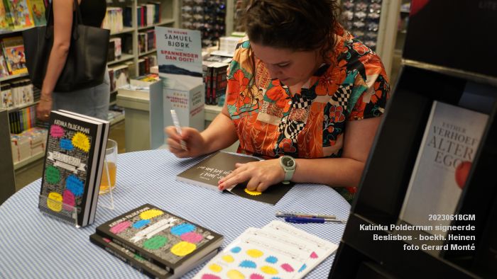 DSC07389- Katinka Polderman Beslisbos - boekhandel Heinen - 18juni2023 - foto GerardMontE web