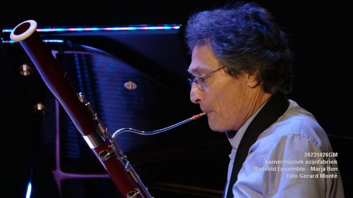 DSC06857- kamermuziek azijnfabriek - Blazers van het Rietveld Ensemble en Marja Bon piano - 26okt2023 - foto GerardMontE web