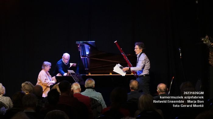 DSC06872- kamermuziek azijnfabriek - Blazers van het Rietveld Ensemble en Marja Bon piano - 26okt2023 - foto GerardMontE web