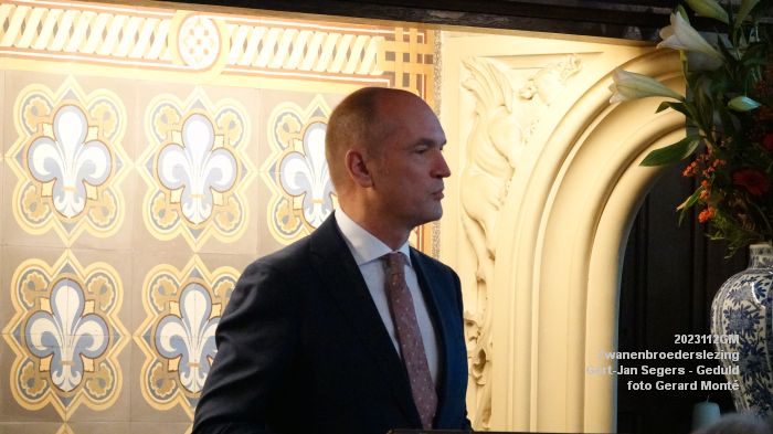 DSC09211- Zwanenbroederslezing Gert-Jan Segers - Geduld - 12nov2023 - foto GerardMontE web