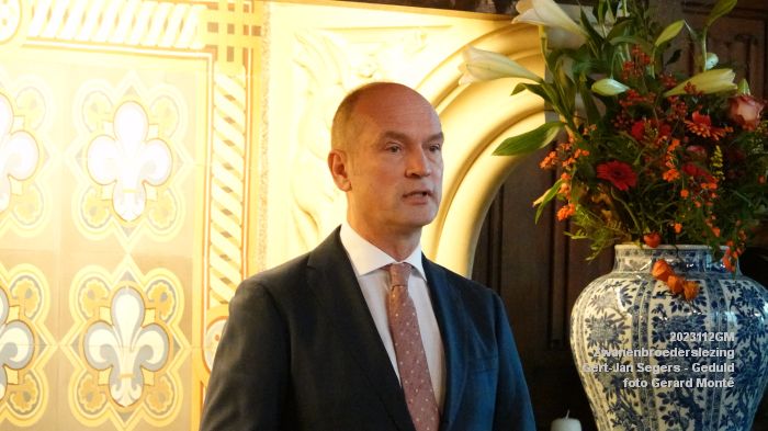 DSC09220- Zwanenbroederslezing Gert-Jan Segers - Geduld - 12nov2023 - foto GerardMontE web