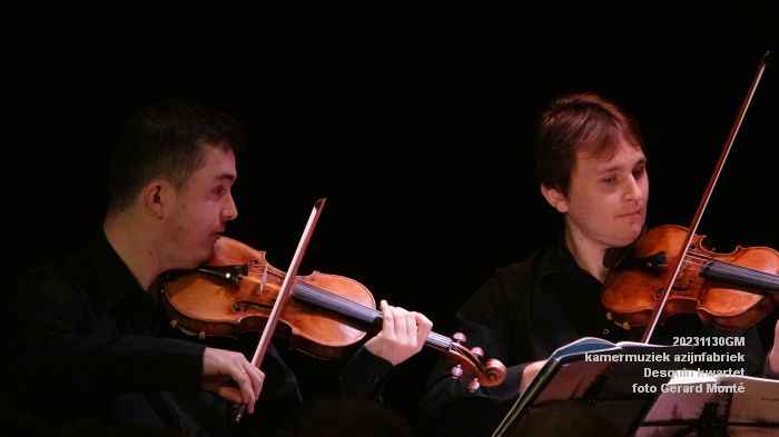 DSC01224- kamermuziek azijnfabriek - Desquin kwartet - 30nov2023 - foto GerardMontE web