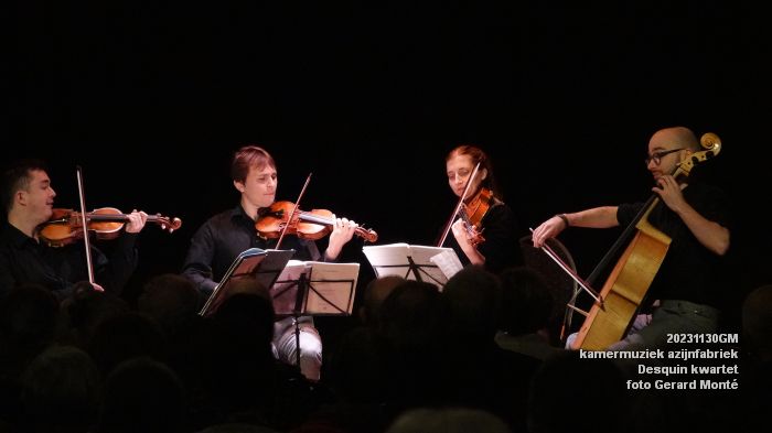 DSC01229- kamermuziek azijnfabriek - Desquin kwartet - 30nov2023 - foto GerardMontE web