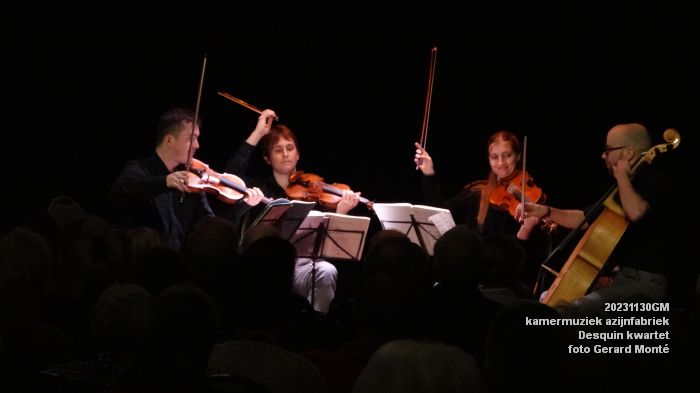 DSC01255- kamermuziek azijnfabriek - Desquin kwartet - 30nov2023 - foto GerardMontE web