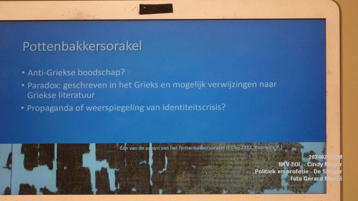 DSC07274- NKV-EOL - Politiek en profetie - Cindy Meijer - De Slinger - 21feb024 - foto GerardMontE web